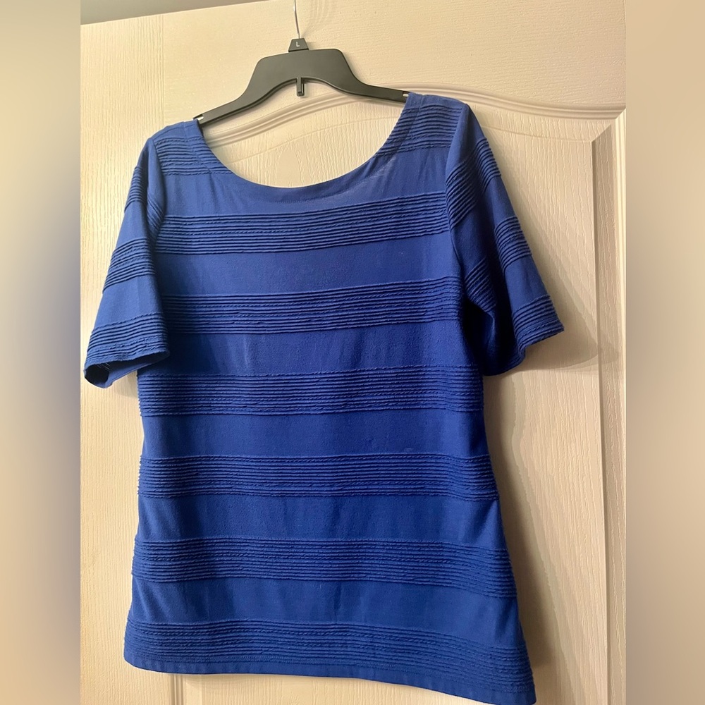 Banana Republic - Short Sleeve Royal Azure Blue Shirt Size Large